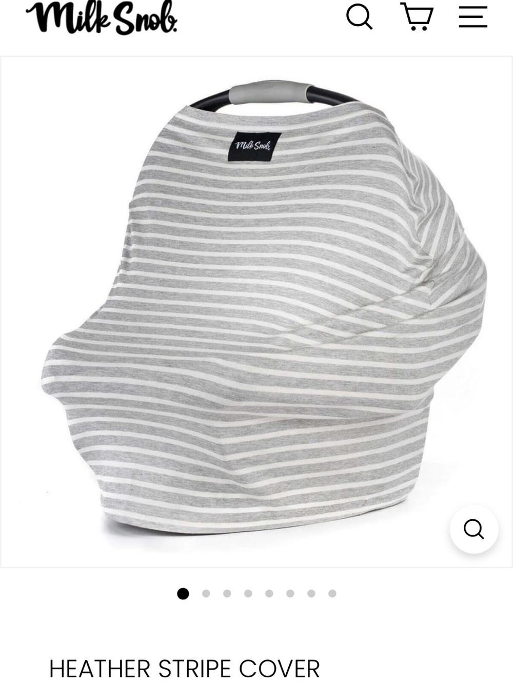Milk Snob Heather Stripe Cover